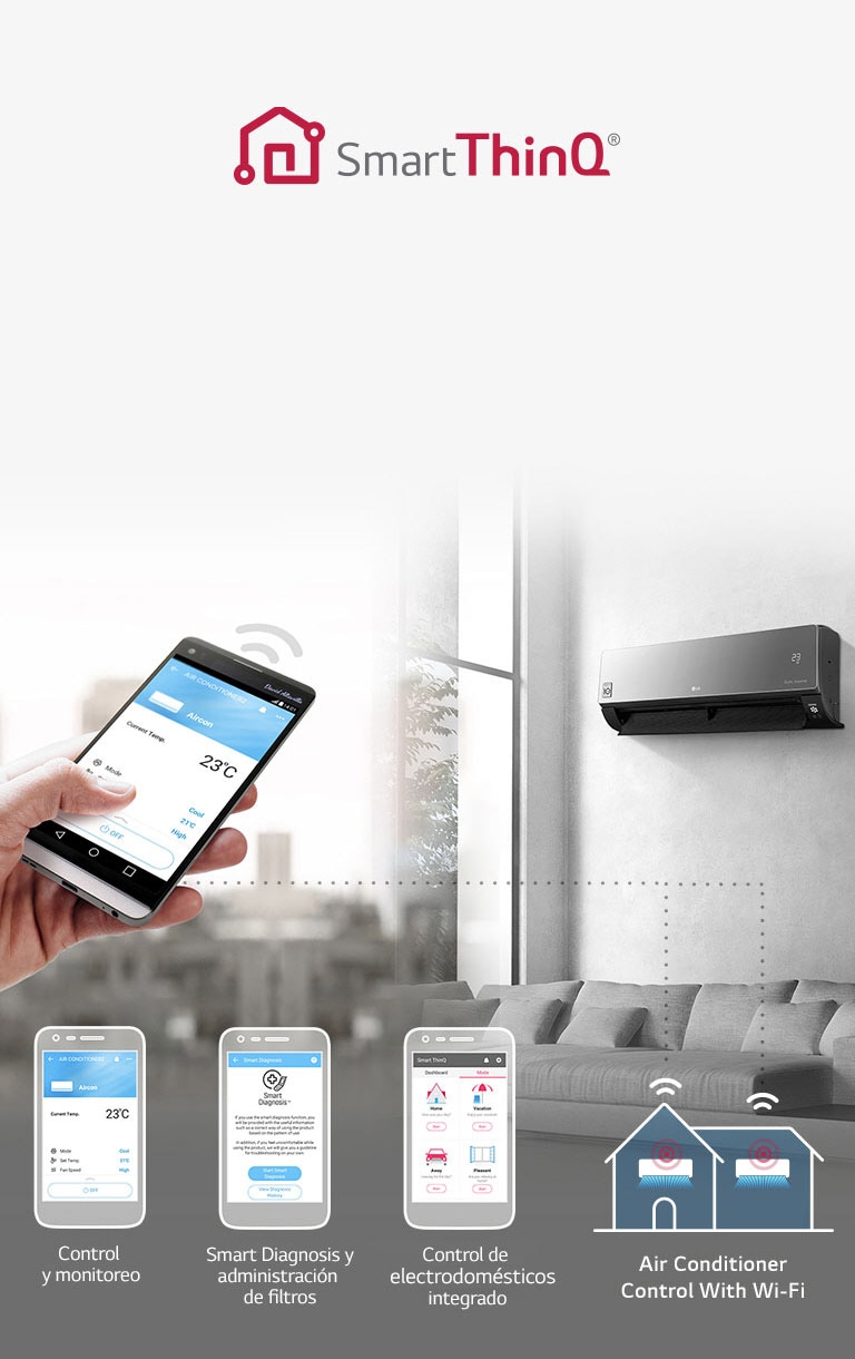 Descubre la avanzada tecnología SmartThinQ de LG, te permite controlar tus electrodomésticos de manera inteligente.